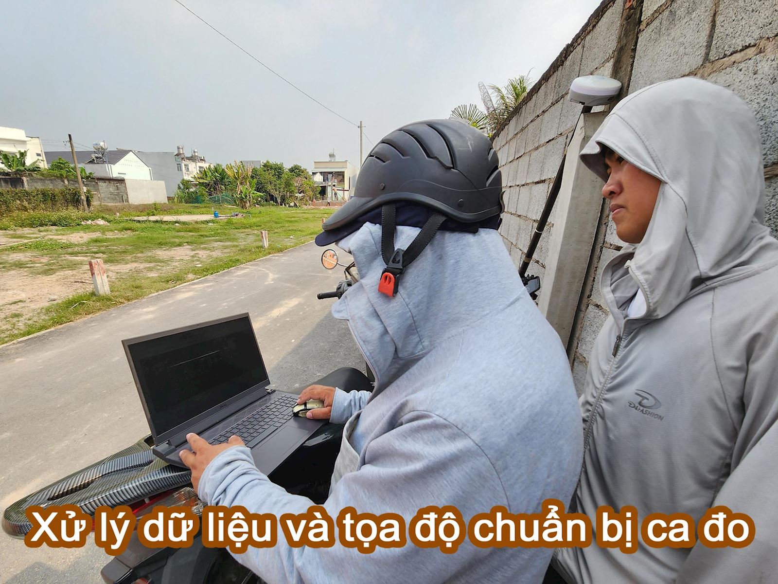Xử lý dữ liệu và tọa độ chuẩn bị ca đo