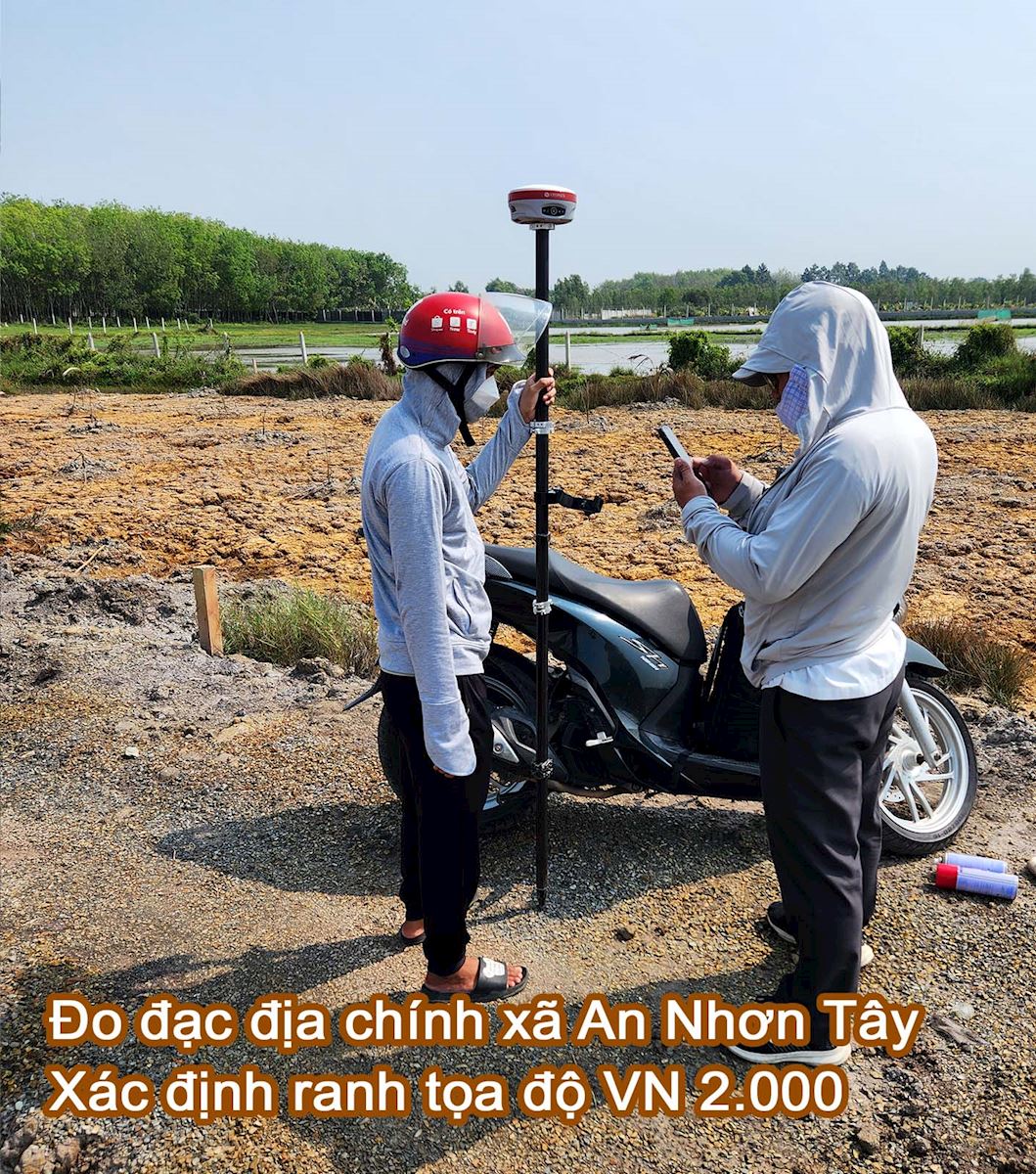 Xác định ranh đất tại An Nhơn Tây theo tọa độ VN 2.000