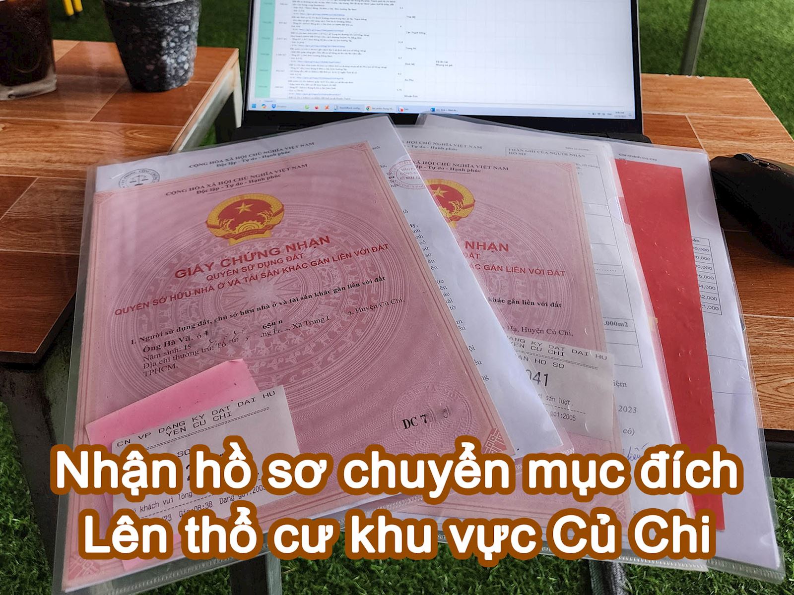 Nhận hồ sơ lên thổ cư nhà đất khu vực Củ Chi