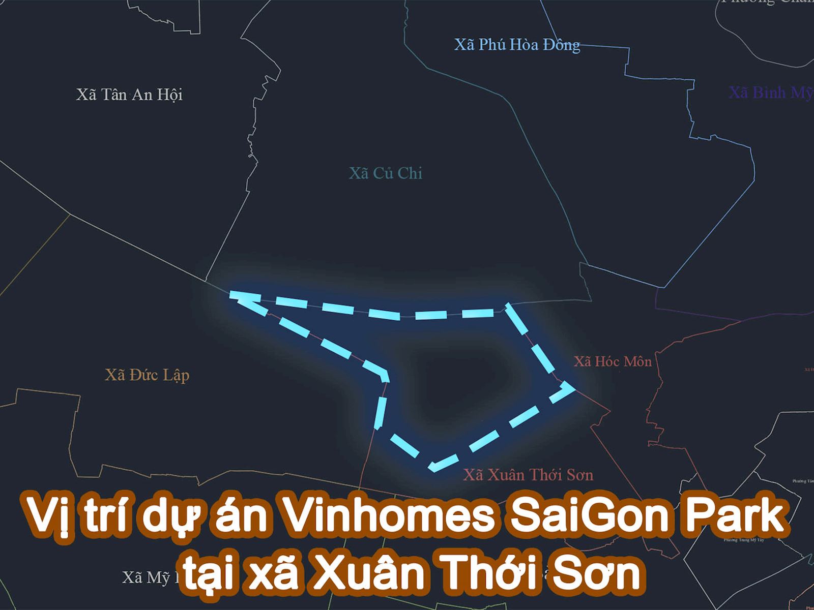 Vị trí dự án Vinhomes SaiGon Park tại xã Xuân Thới Sơn