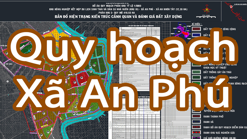 Quy hoạch xã An Phú - Quỹ đất nông nghiệp ven sông Sài Gòn