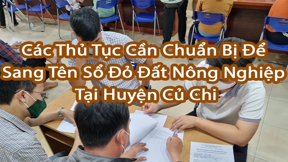 Các Thủ Tục Cần Chuẩn Bị Để Sang Tên Sổ Đỏ Đất Nông Nghiệp Tại Huyện Củ Chi