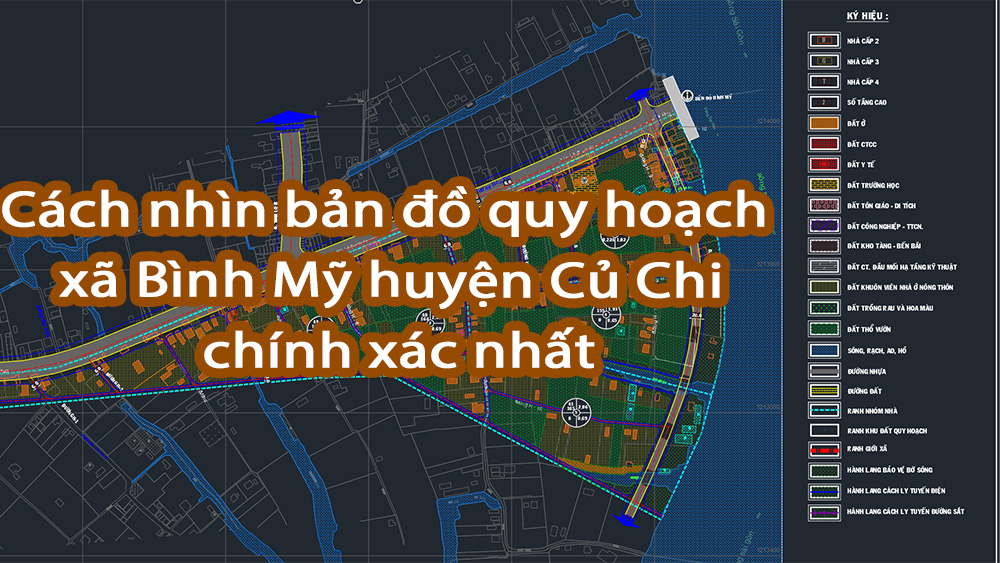 Cách nhìn bản đồ quy hoạch xã Bình Mỹ huyện Củ Chi chính xác nhất