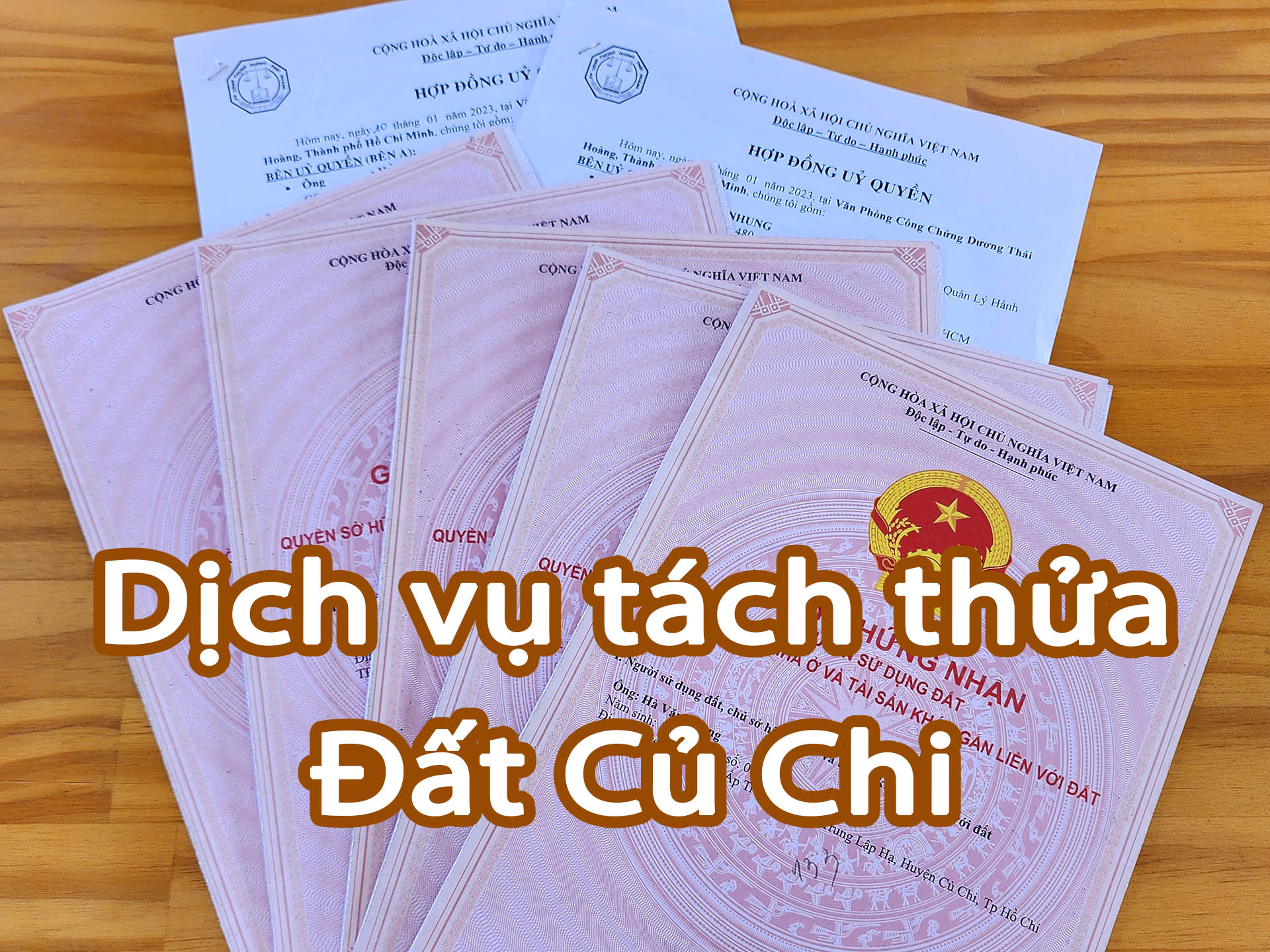 Dịch vụ tách thửa đất Củ Chi - Tách thửa đất vườn nông nghiệp (LUC, HNK, CLN, NNH), đất thổ cư (ONT, OĐT)