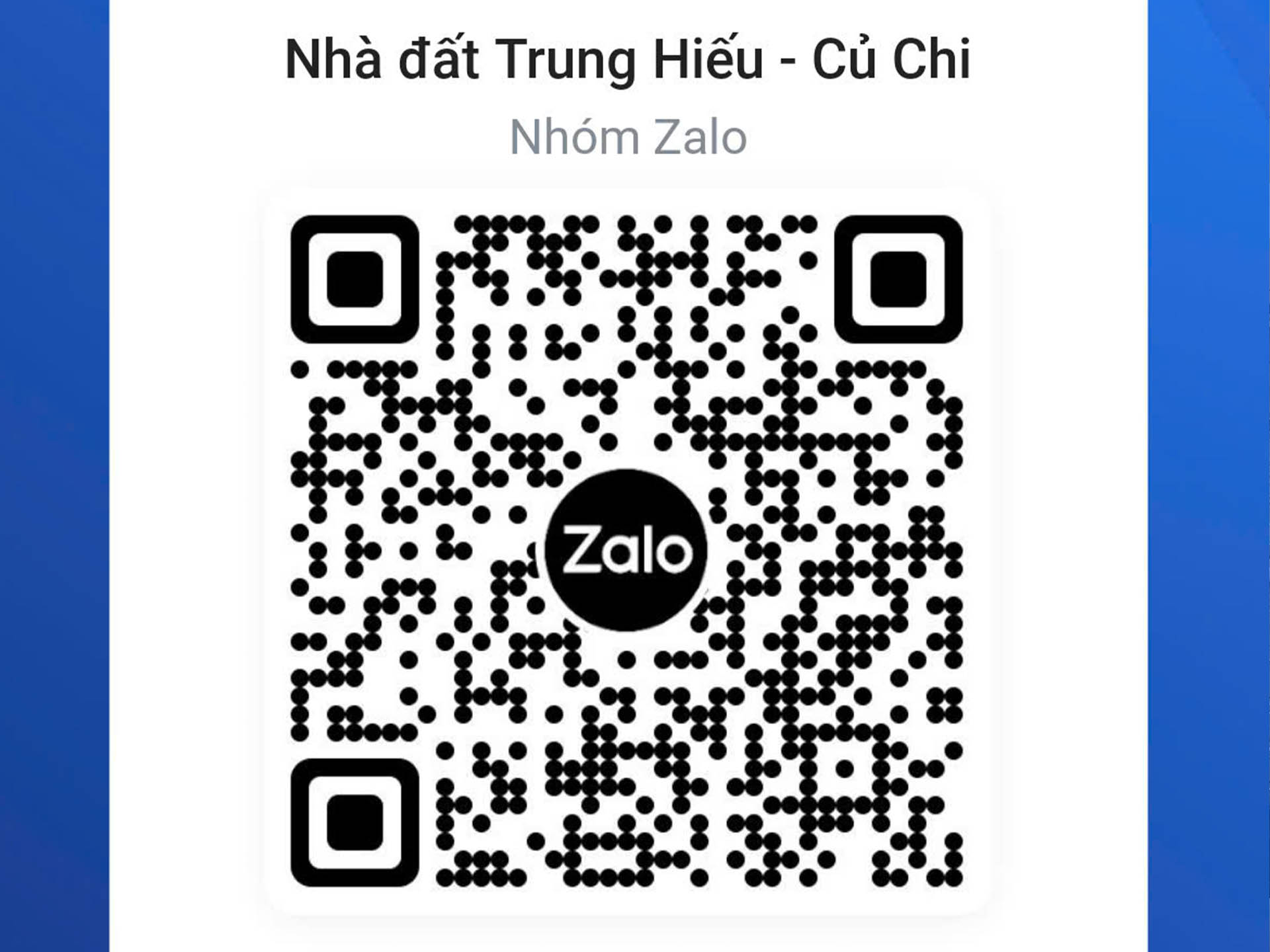 Nhóm Zalo chính thức của nhà đất Trung Hiếu - Củ Chi