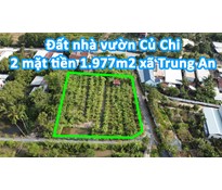 THCC05 Đất Củ Chi làm nhà vườn 1.977m2 xã Trung An