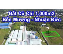 THCC01  Đất Củ Chi 1.000m2 tại Bến Mương - Nhuận Đức kết nối Vành đai và cao tốc HCM - Mộc Bài