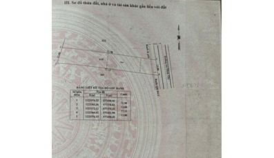 26CC76 Đất làm nhà vườn xã An Nhơn Tây tổng diện tích 873m2 có 300m2 thổ cư gần đường Nguyễn Thị Rành